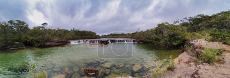 Blick auf die Fruit Bat Falls im Heathlands Regional Park, Cape York Peninsula QLD, Australien