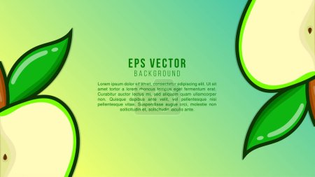 Téléchargez les illustrations : Vert pomme dégradé ligne forme fond résumé EPS vecteur - en licence libre de droit