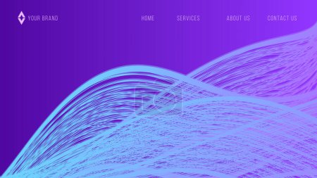 Téléchargez les illustrations : Blue Purple Gradient Web Design Résumé Contexte EPS 10 Vector For Website, Landing Page, Home Page, Web Page - en licence libre de droit
