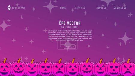 Photo for Scary Night Web Design Abstract Background Lemonade EPS 10 Vector For Website, Landing Page, Home Page, Web Page, Web Template - Royalty Free Image