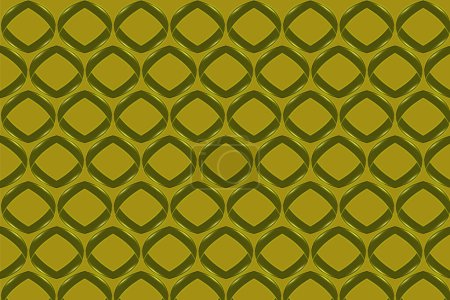 Illustration for Yellow and white waves seamless pattern. Vector linear ornament. - Royalty Free Image