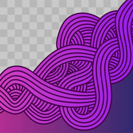 Photo for Social media banner abstract doodle template. layout for digital marketing. abstract purple color gradient. eps 10 - Royalty Free Image