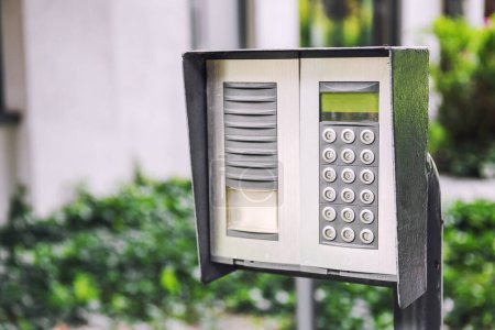 Photo for Close-up of building intercom - Royalty Free Image