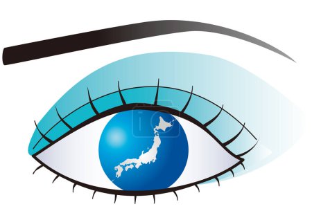 Die japanische Inselgruppe spiegelt sich in Ihren Augen wider