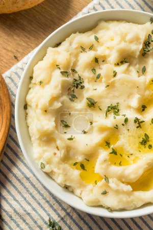 Purée de pommes de terre maison Thanksgiving au beurre et au thym