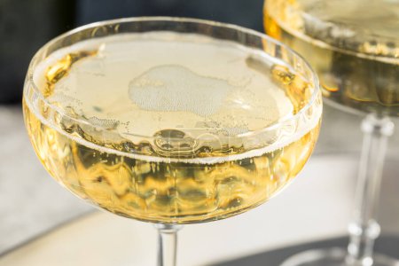 Photo for Boozy Refreshing Champagne in a Coupe Glass for New Years - Royalty Free Image