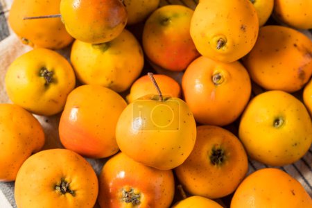 Téléchargez les photos : Pommes Tejocote bio à l'orange crue en grappe - en image libre de droit