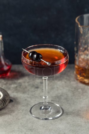 Photo for Boozy Refreshing De Las Louisiane Cocktail with Rye Absinthe and Vermouth - Royalty Free Image