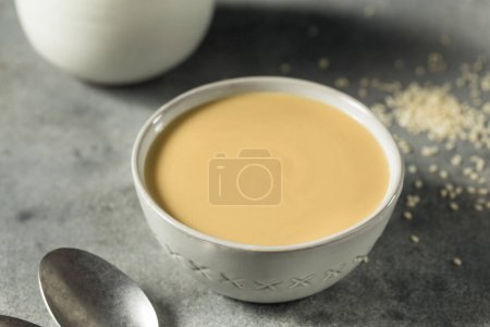 Photo for Homemade Organic Tahini Sesame Paste in a Bowl - Royalty Free Image