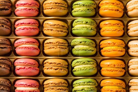 Photo for Homemade Sweet French Macarons Ready to Eat for Dessert - Royalty Free Image