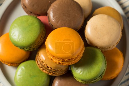 Photo for Homemade Sweet French Macarons Ready to Eat for Dessert - Royalty Free Image