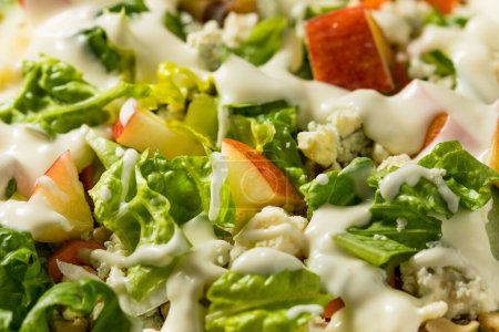 Foto de Homemade Healthy Blue Cheese Salad with Walnuts and Apples - Imagen libre de derechos