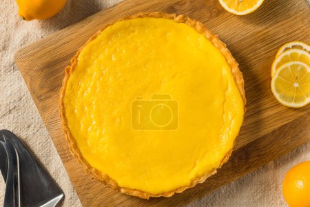 Photo for Homemade Meyer Lemon Tart Pastry for Dessert - Royalty Free Image