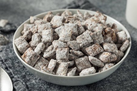 Homemade Sweet Muddy Buddy Puppy Chow with Peanut Butter and Chocolate