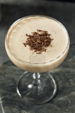 Photo for Boozy Frozen Mudslide Cocktail with Coffee and Vodka - Royalty Free Image