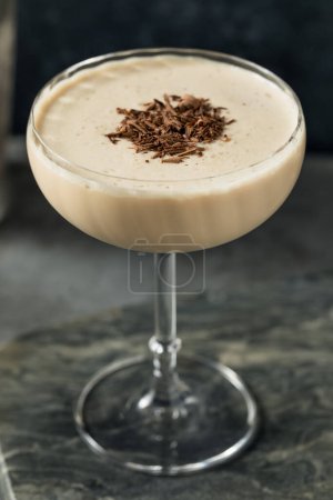 Photo for Boozy Frozen Mudslide Cocktail with Coffee and Vodka - Royalty Free Image