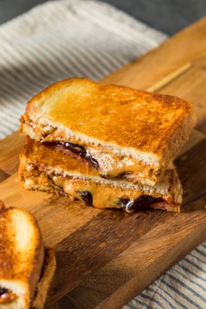 Photo for Fried Peanut Butter and Jelly Sandwich Ready to Eat - Royalty Free Image
