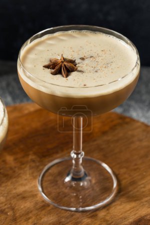 Photo for Boozy Vodka Dirty Chai Martini with MIlk and Simple Syrup - Royalty Free Image