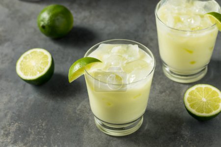 Photo for Homemade Sweet Refreshing Brazilian Lemonade with LImes and Sugar - Royalty Free Image