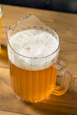 Photo for Cold Refreshing Lager Beer in a Pitcher Ready to Drink - Royalty Free Image