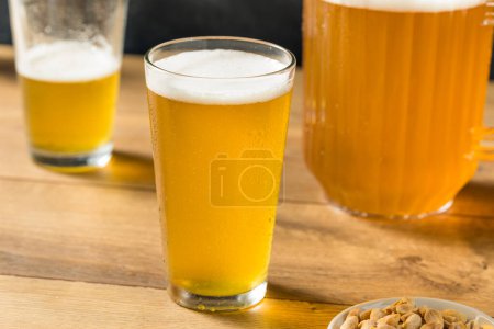 Froid rafraîchissant bière bière bière dans un pichet prêt à boire