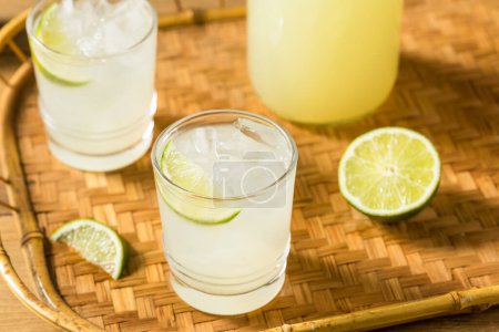 Photo for Frozen Refreshing Cold Limeade Drink with a Lime Garnish - Royalty Free Image