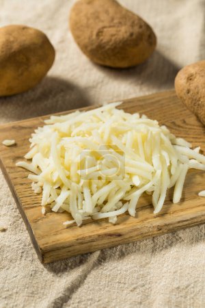 Photo for Raw Organic Shredded Potatoes in a Pile - Royalty Free Image