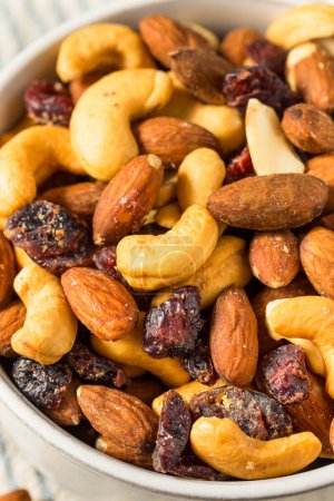 Photo for Homemade Raw Cashew Cranberry Trail Mix with Almonds - Royalty Free Image
