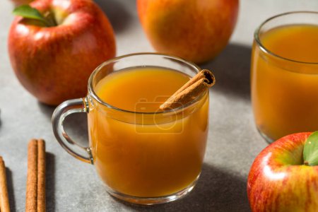 Photo for Warm Homemade Apple Cider with a Cinnamon Stick - Royalty Free Image