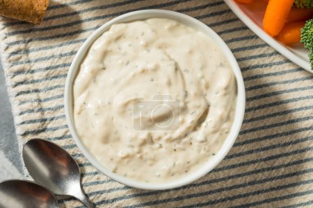 Photo for Homemade French Onion Dip in a Bowl - Royalty Free Image