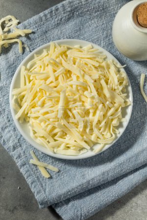 Photo for Skim Shredded Mozzarella Cheese in a Bowl - Royalty Free Image