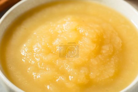 Photo for Organic Homemade Pureed Apple Sauce in a Bowl - Royalty Free Image