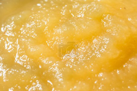 Photo for Organic Homemade Pureed Apple Sauce in a Bowl - Royalty Free Image