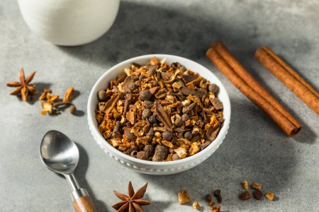 Photo for Organic Dry Holiday Mulling Spices in a Bowl - Royalty Free Image
