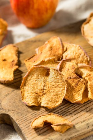Photo for Vegan Homemade Healthy Apple Chips Ready to Eat - Royalty Free Image