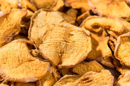 Téléchargez les photos : Vegan maison sain chips de pommes prêtes à manger - en image libre de droit