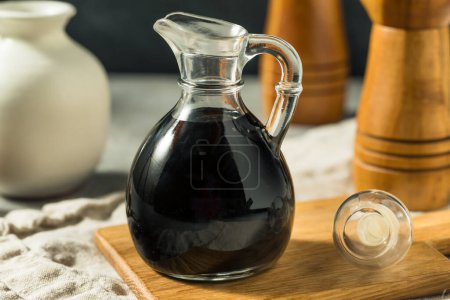 Photo for Homemade Balsamic Vinegar Glaze in a Container - Royalty Free Image