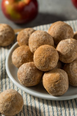 Photo for Warm Sweet Apple Cider Donut Holes on a Plate - Royalty Free Image