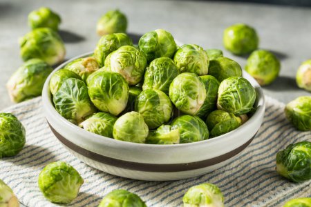 Photo for Healthy Organic Brussels Sprouts Ready to Cook - Royalty Free Image