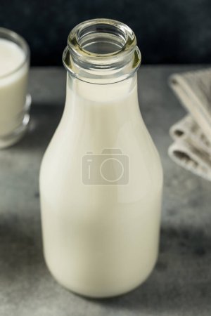 Photo for Organic Grass Fed Whole Cow Milk in a Glass - Royalty Free Image