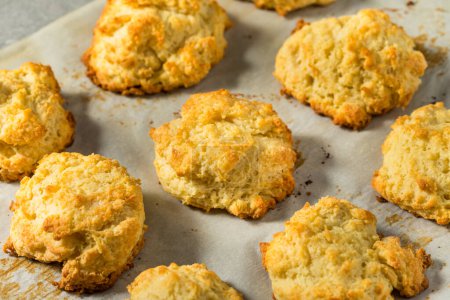 Photo for Homemade Buttery Buttermilk Drop Biscuits Ready to Eat - Royalty Free Image