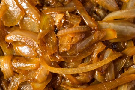 Photo for Brown Organic Caramelized Onions in a Bowl to Cook With - Royalty Free Image