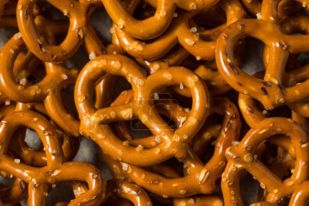 Photo for Organic Dry Mini Pretzel Crackers in a Bowl - Royalty Free Image