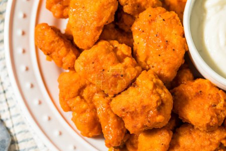 Photo for Homemade Spicy Buffalo Chicken Wings with Blue Cheese - Royalty Free Image