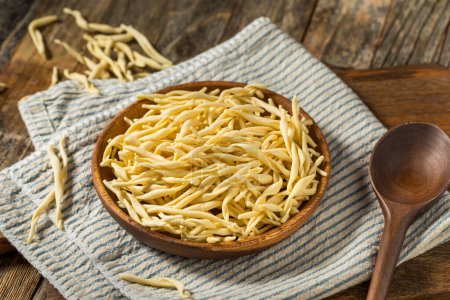 Photo for Dry Organic Paesani Cavatelli Pasta Ready to Cook - Royalty Free Image