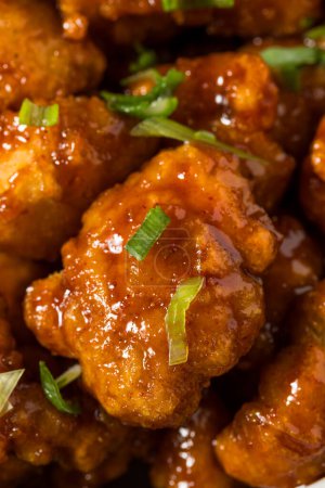 Photo for Spicy Deep Fried Korean Chicken with Sesame and Soy Sauce - Royalty Free Image