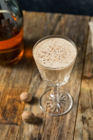 Photo for Boozy Cold Brandy Alexander Cocktail with Nutmeg - Royalty Free Image