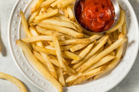 Photo for Crispy Fried French Fries with Sea Salt - Royalty Free Image