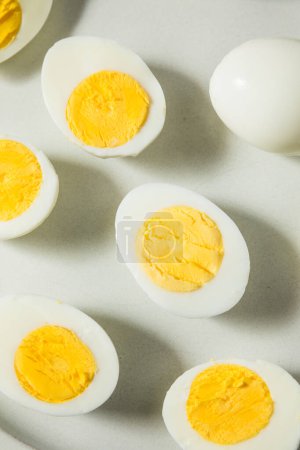 Photo for Healthy Cooked Hard Boiled Eggs Ready to Eat - Royalty Free Image