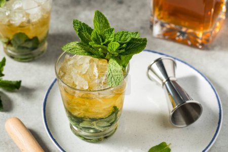 Photo for Frozen Bourbon Kentucky Mint Julep with Sugar - Royalty Free Image